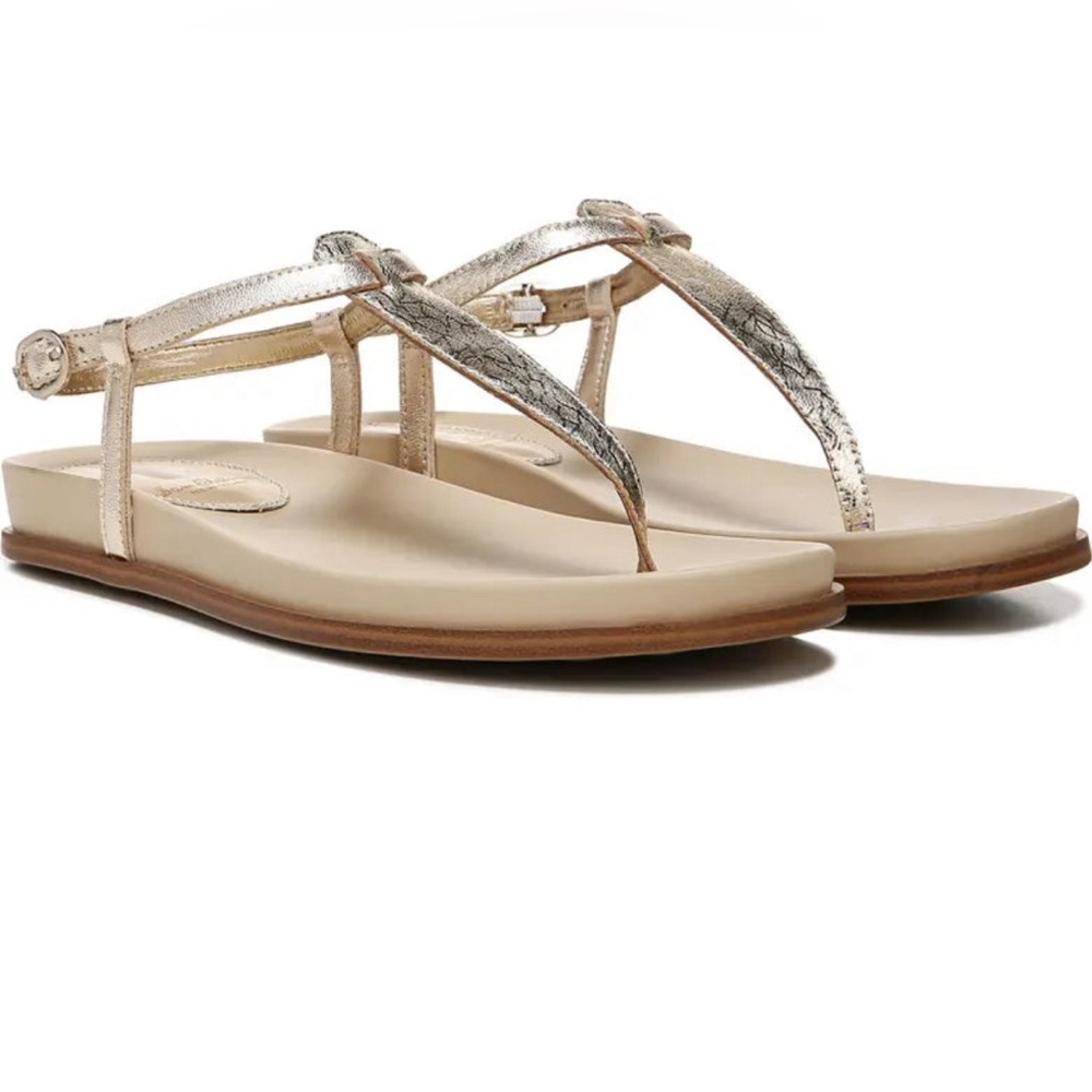 Sam Edelman Naomi Gold Leather Sandals 8.5